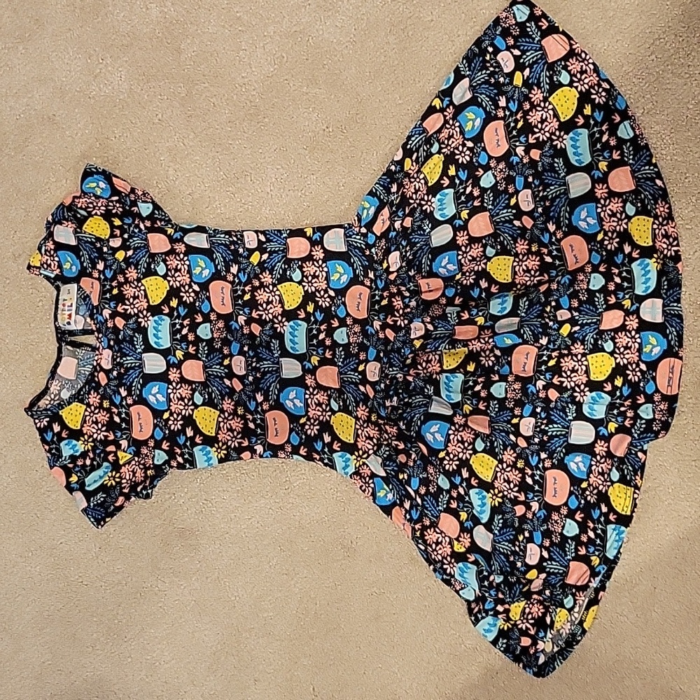 3/4 Dot Dot Smile flower pot dress